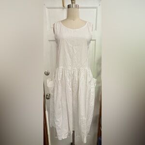 Vintage Express White Play Dress With Pockets